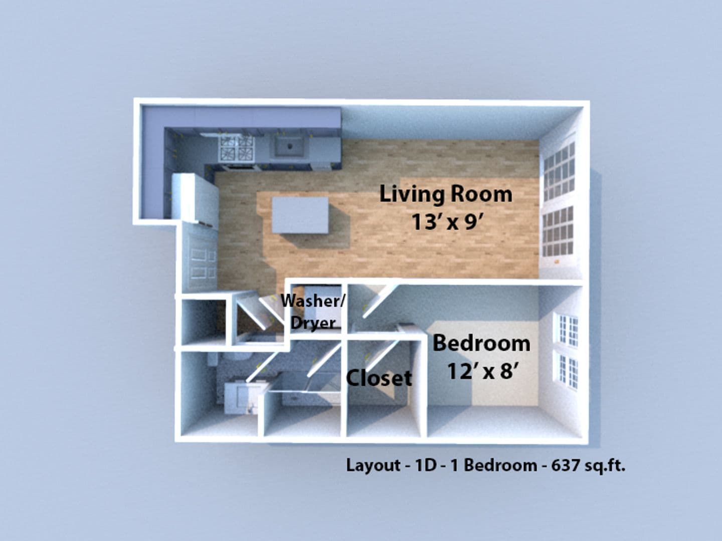 Lafayette Apartment: 615 Main Street