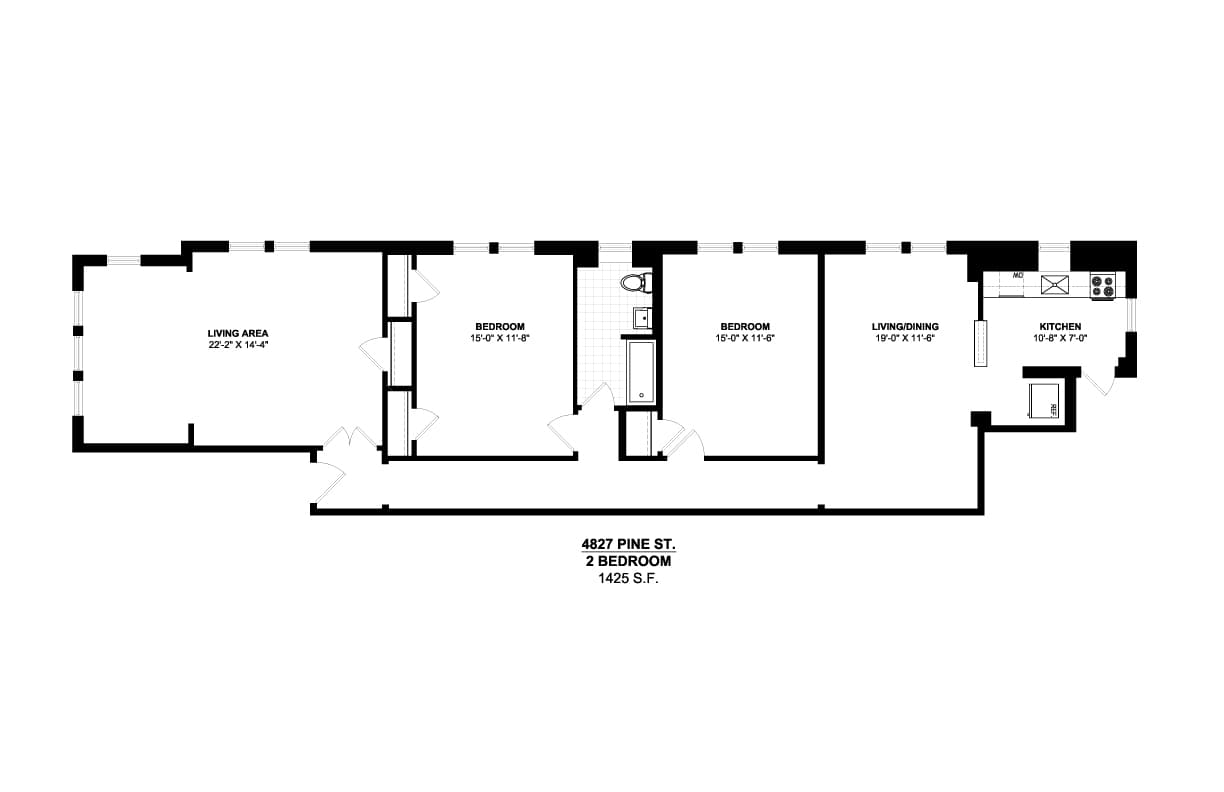 Philadelphia Apartment: 4801-4845 Pine Street