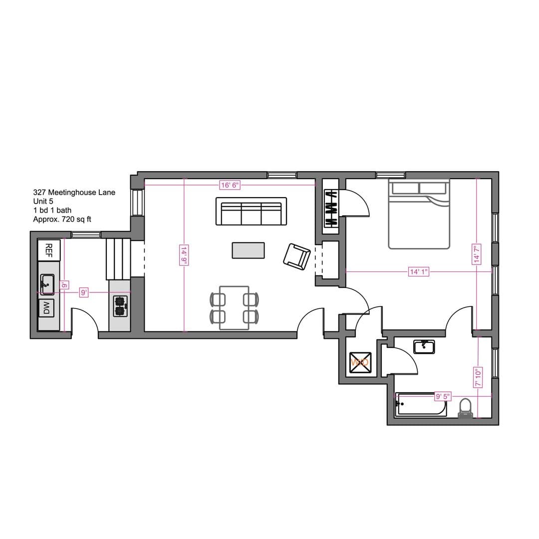 Media Apartment: 327 Meetinghouse Ln