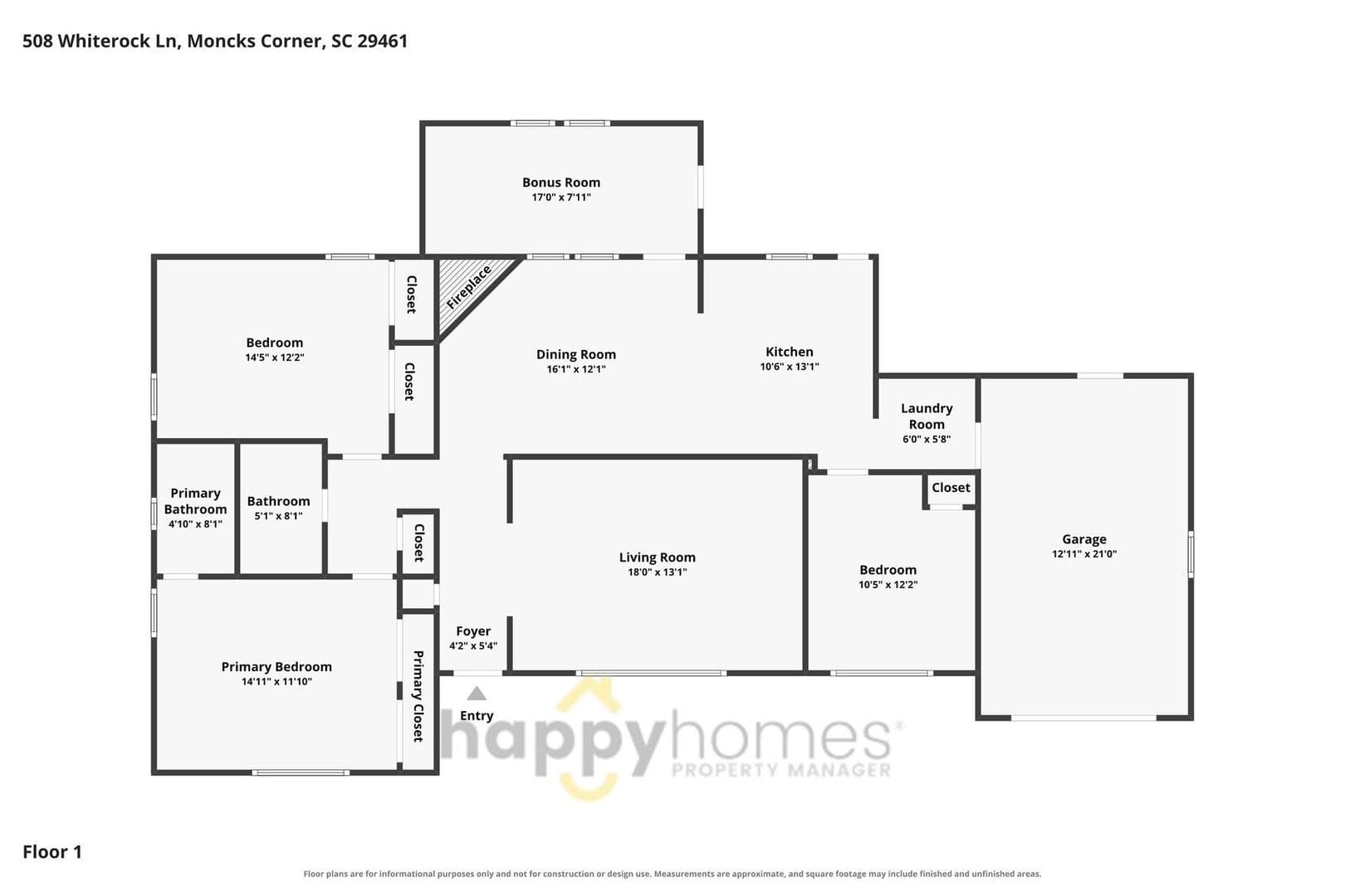 Monck's Corner House: 508 Whiterock Lane