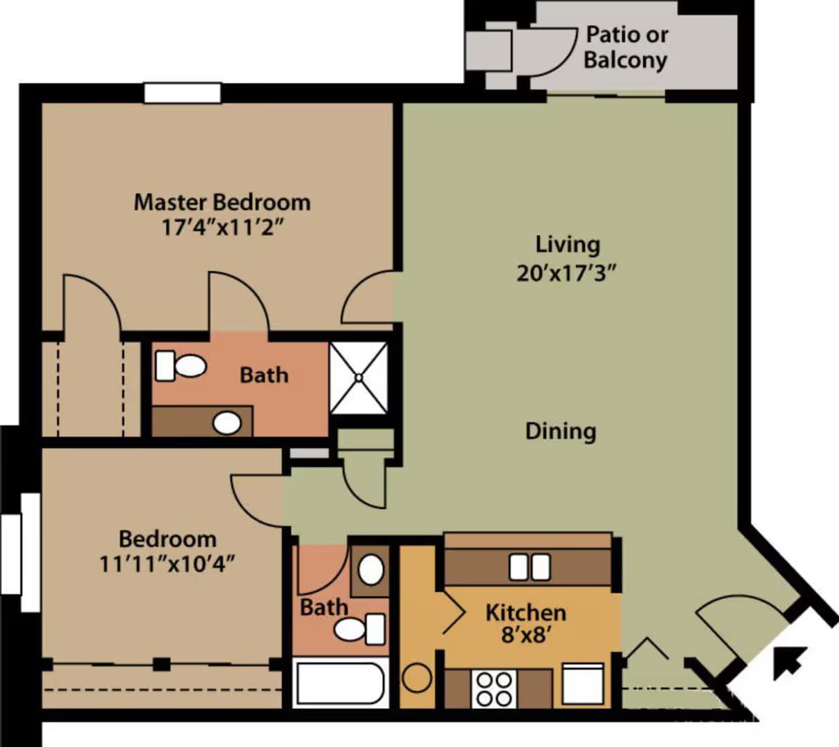 Brookfield Apartment: 17465 River Birch Dr