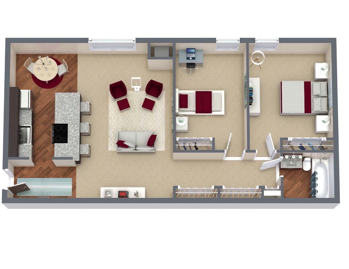 Madison Apartment: 6724 Georgetown Lane