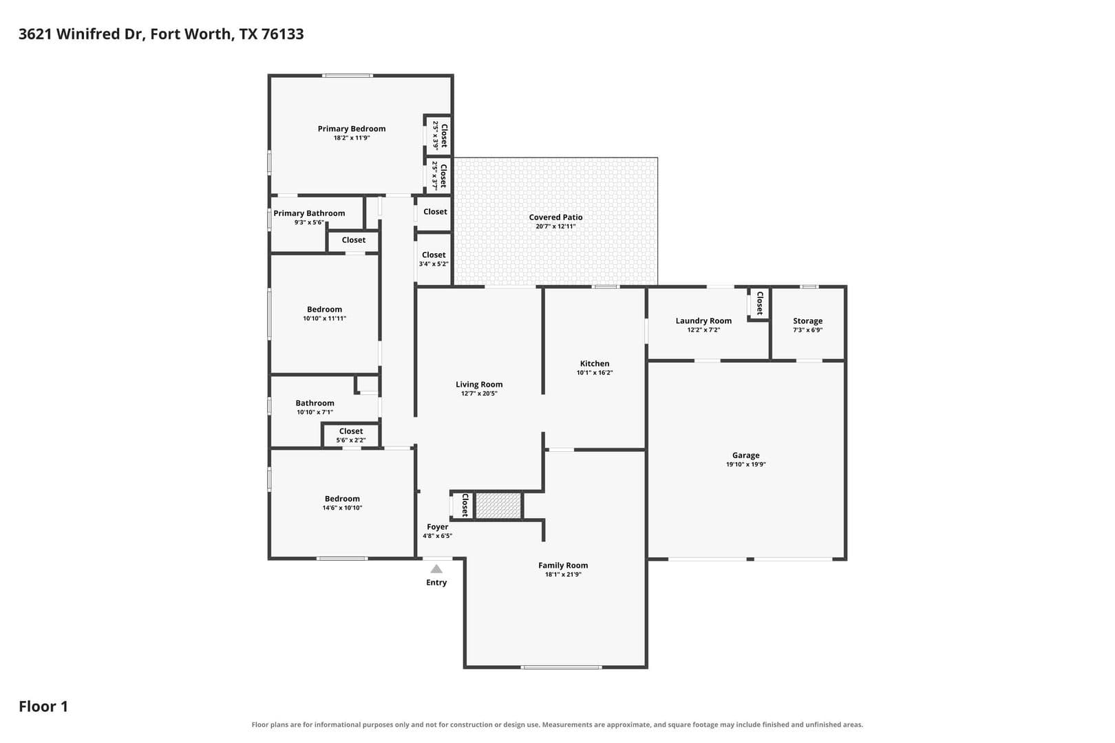 Fort Worth House: 3621 Winifred Dr