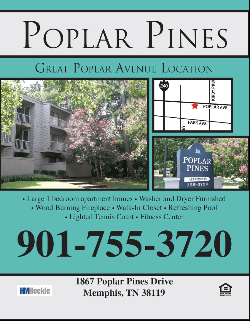 Memphis Apartment: 1867 Poplar Pines Dr