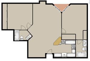 Los Angeles Apartment: 1229 N. Sycamore Ave.
