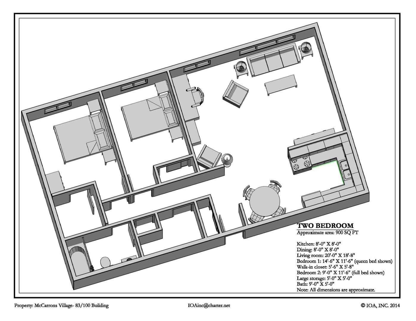 St. Paul Apartment: 99 W. California Ave. #103