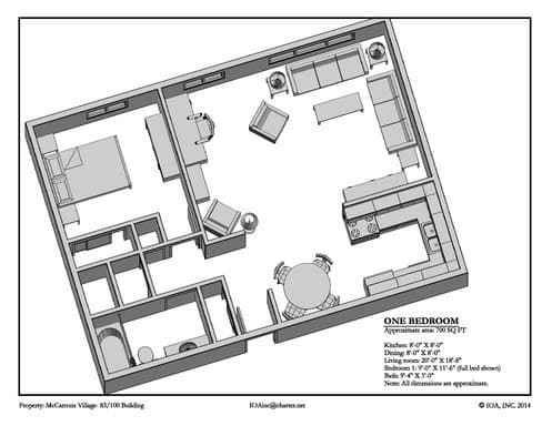 St. Paul Apartment: 99 W. California Ave. #103