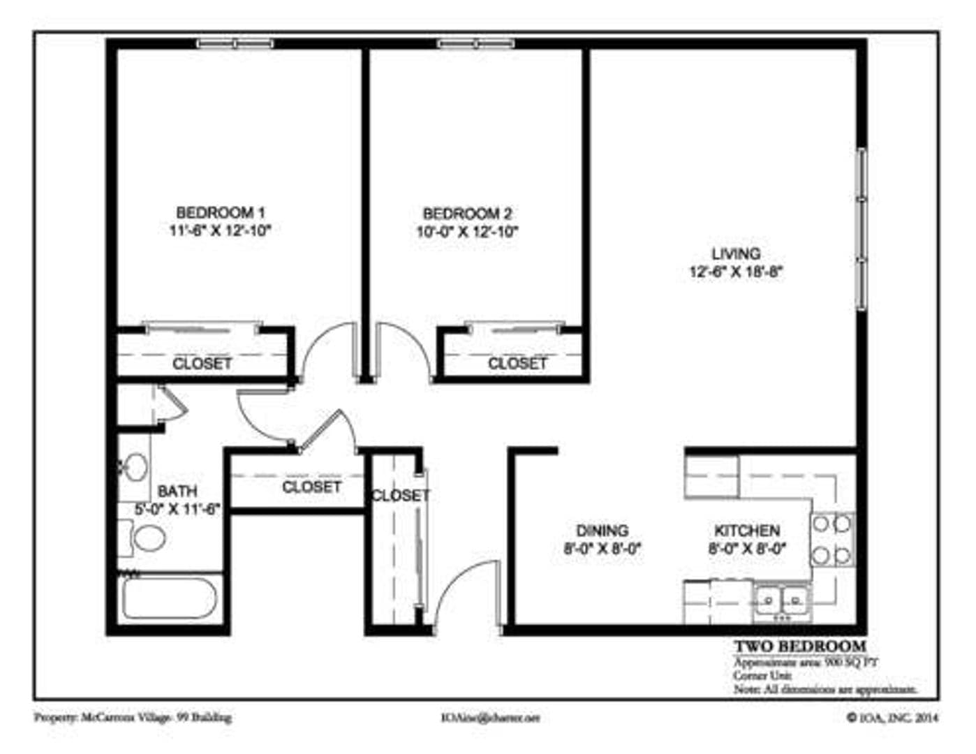 St. Paul Apartment: 99 W. California Ave. #103