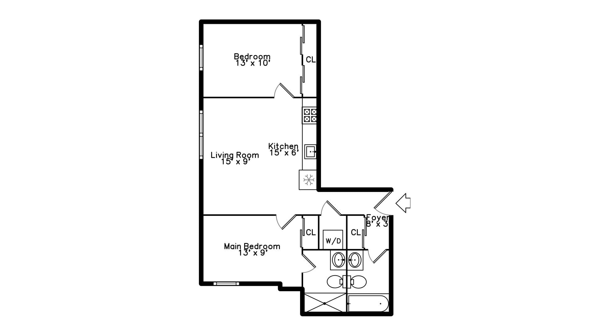 Chicago Apartment: 4533 N Clark St.