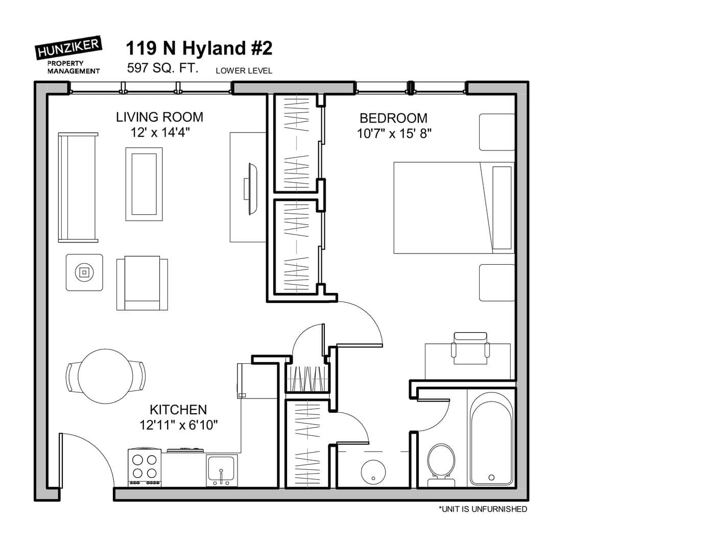 Ames Apartment: 119 N. Hyland