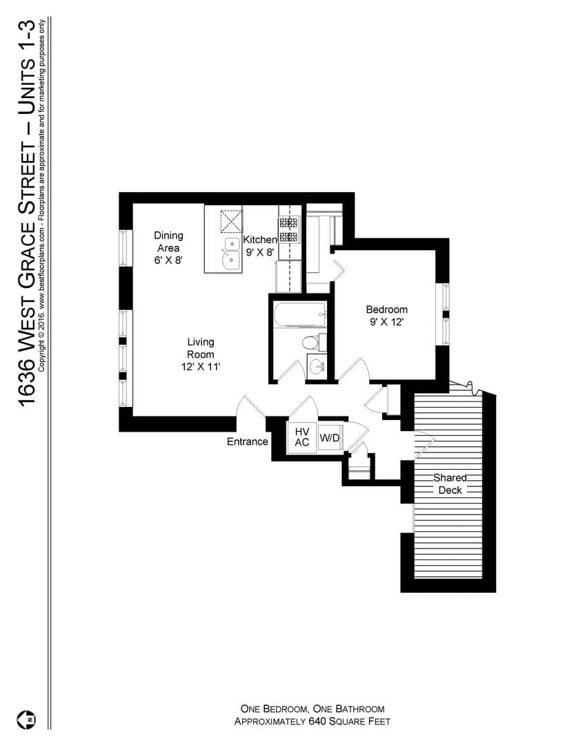 Chicago Apartment: 1634 W. Grace St.