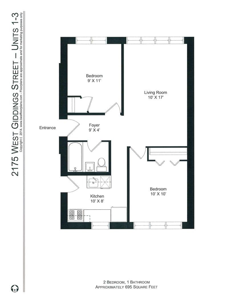 Chicago Apartment: 4715 N. Leavitt St.
