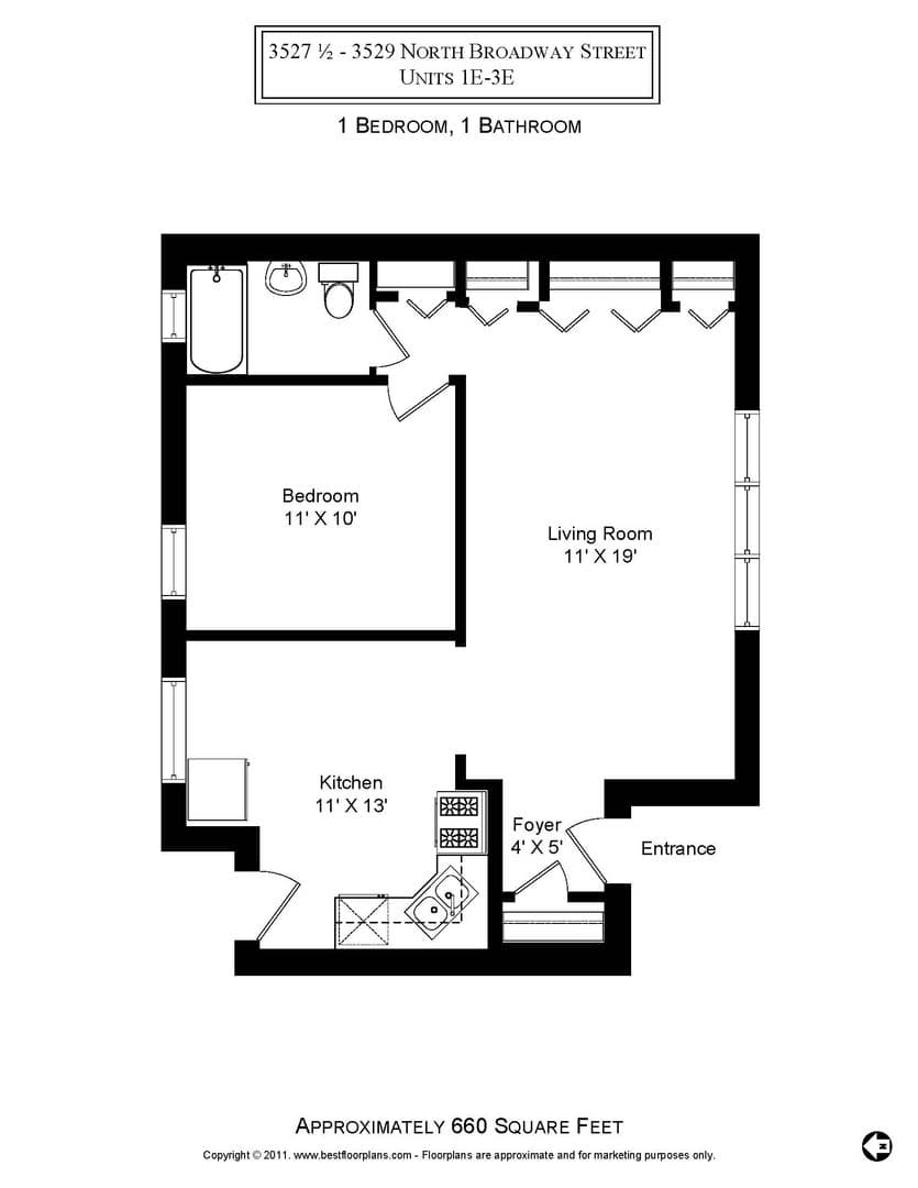 Chicago Apartment: 3521 N. Broadway St.