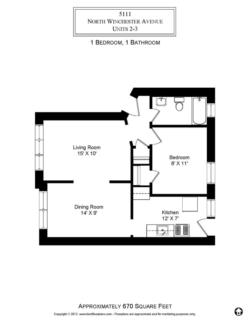 Chicago Apartment: 1916 W. Winona St.
