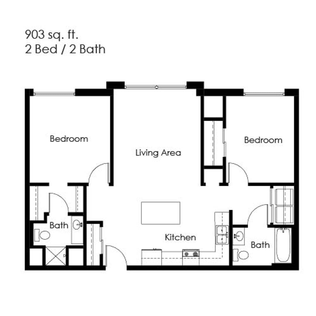 Minot Apartment: 1100 N. Broadway