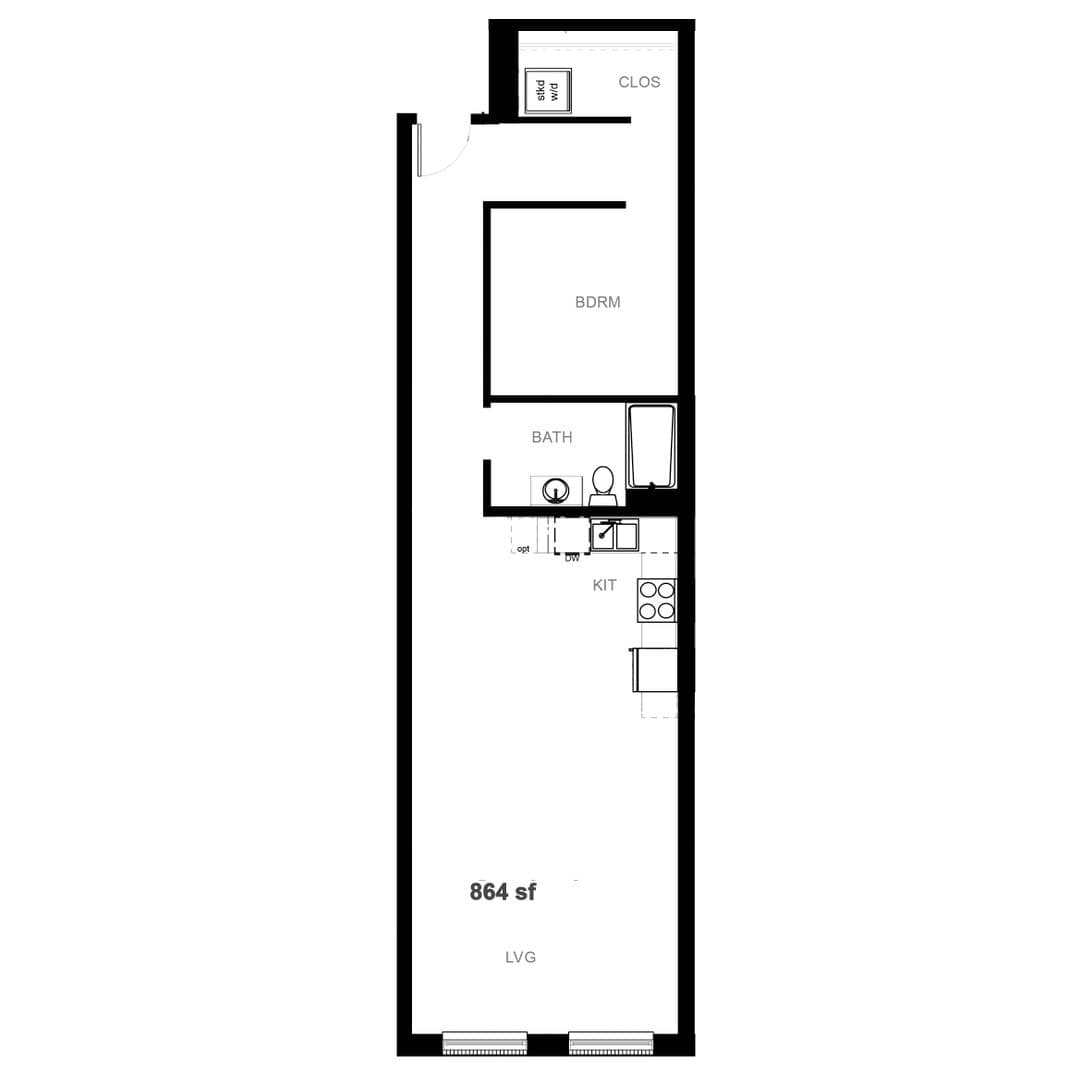 Minot Apartment: 30 NE 1st Street