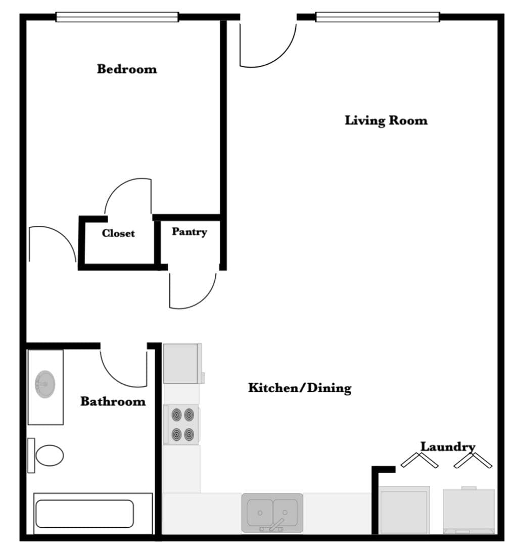 Rush City Apartment: 105 N Eliot Ave