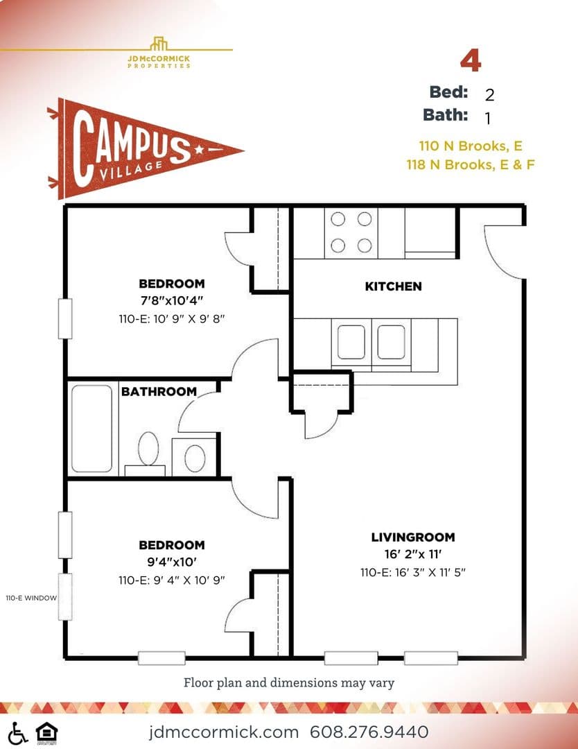 Madison Apartment: 110 North Brooks Street