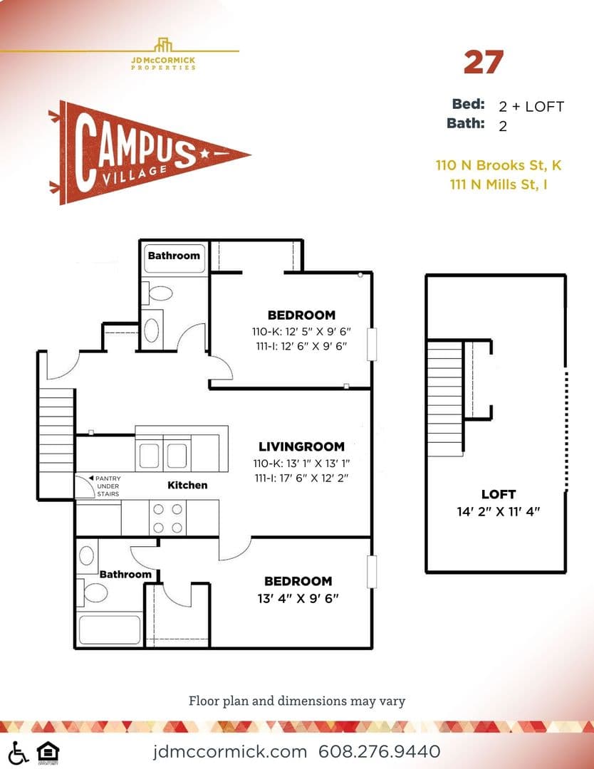 Madison Apartment: 110 North Brooks Street