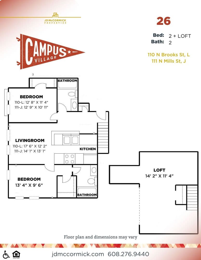 Madison Apartment: 110 North Brooks Street