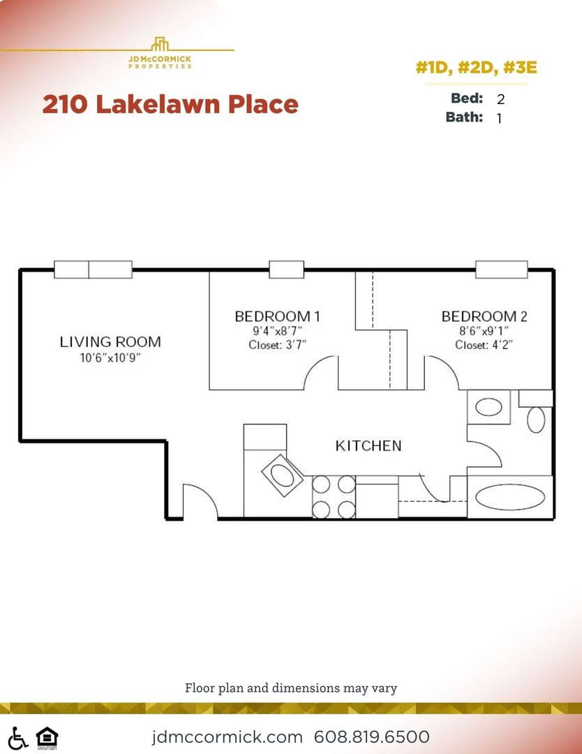 Madison Apartment: 210 Lakelawn Place