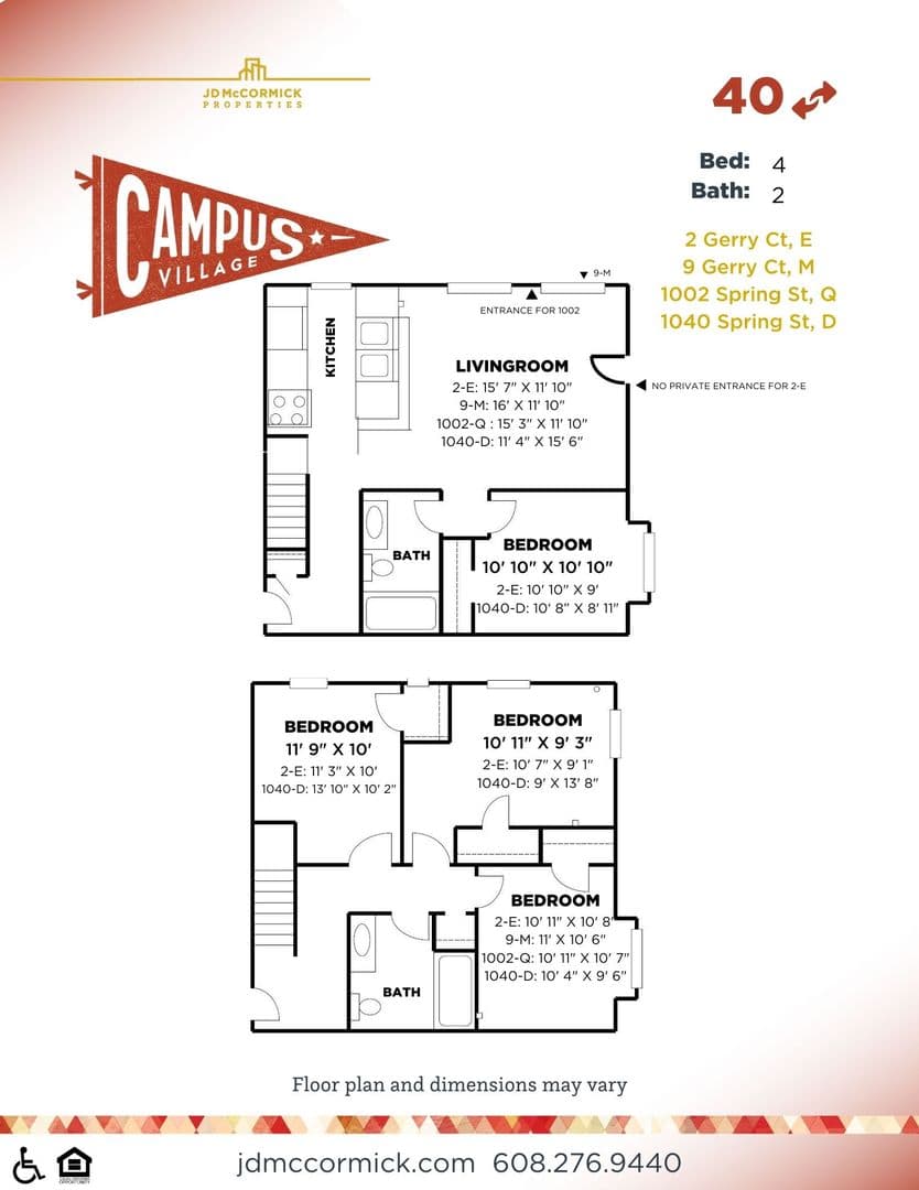 Madison Apartment: 1002 Spring Street