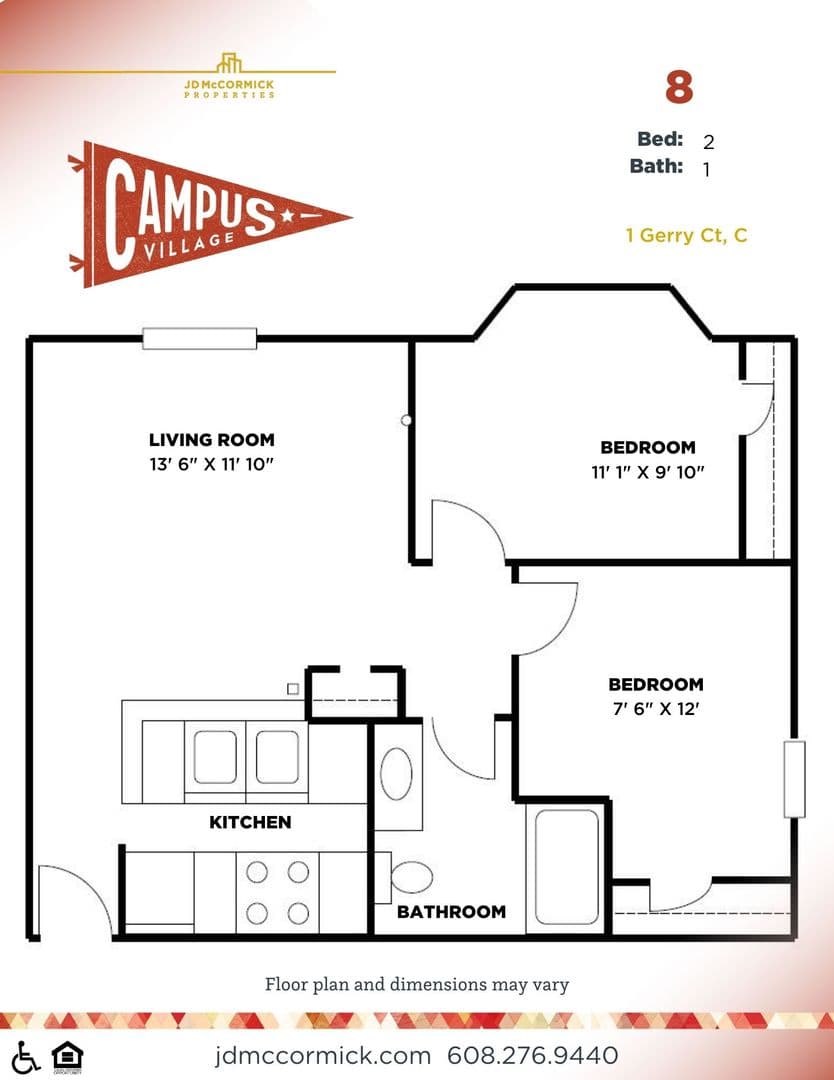 Madison Apartment: 1 Gerry Court
