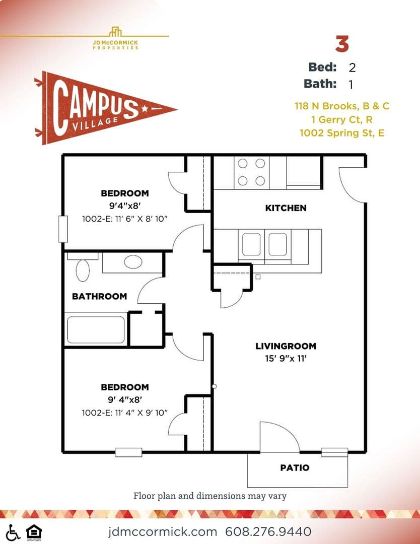 Madison Apartment: 118 North Brooks Street