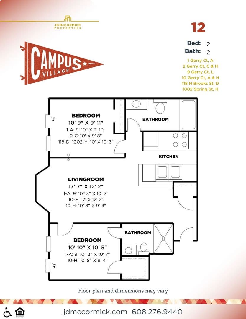 Madison Apartment: 2 Gerry Court