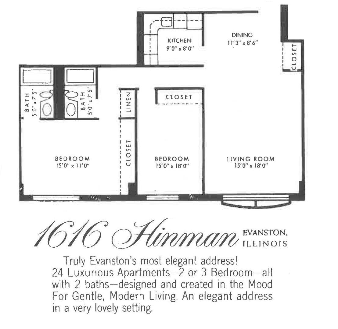 Evanston Apartment: 1616 Hinman Avenue