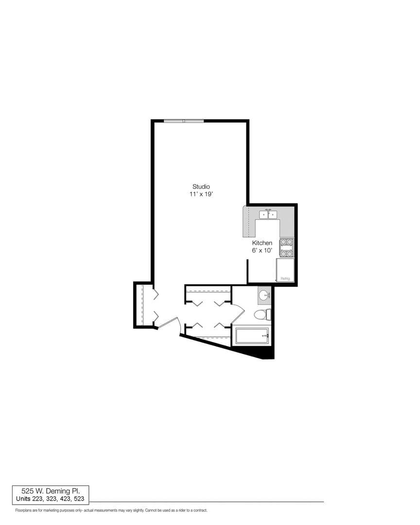 Chicago Apartment: 525 W. Deming Place
