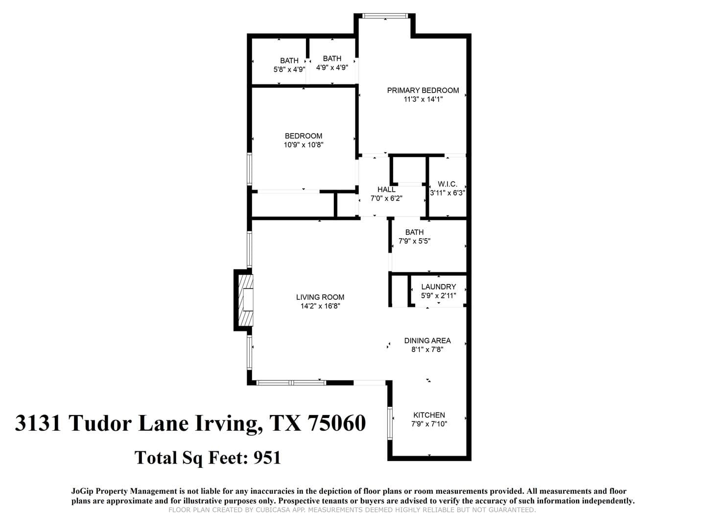 Irving Apartment: 3125 Tudor Lane