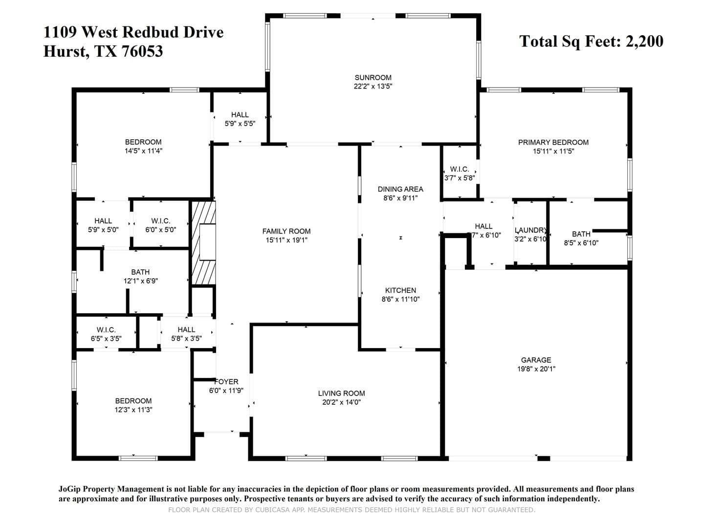 Hurst House: 1109 West Redbud Drive