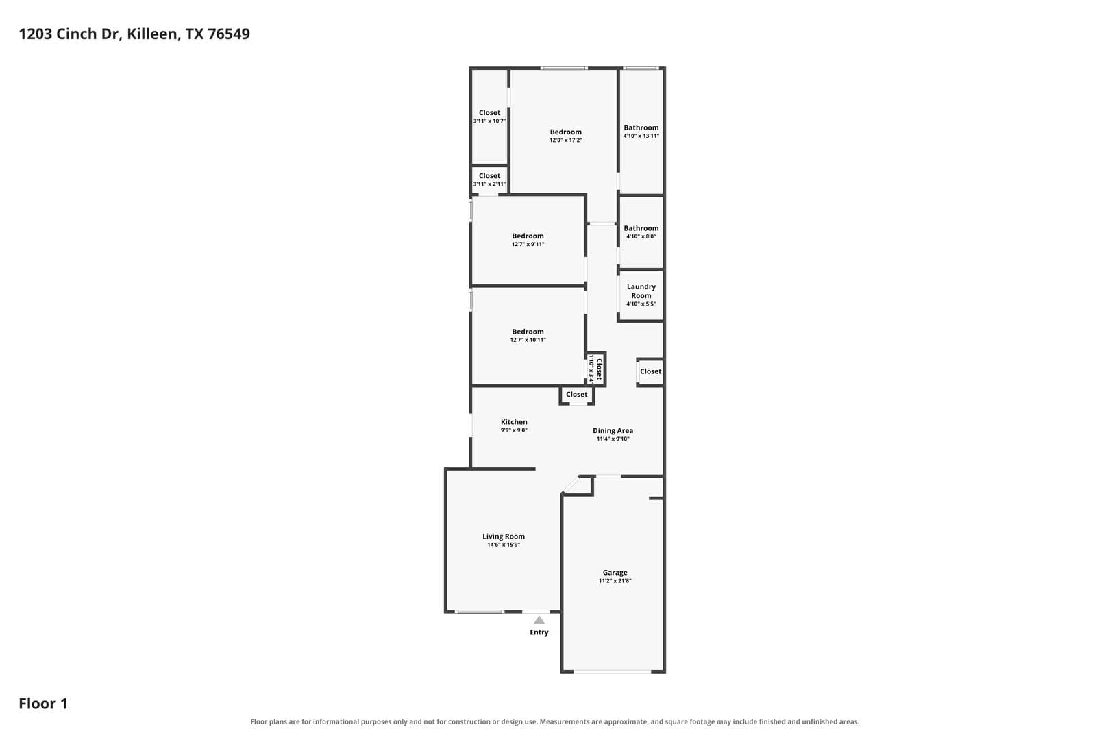 Killeen Apartment: 1203 Cinch Drive