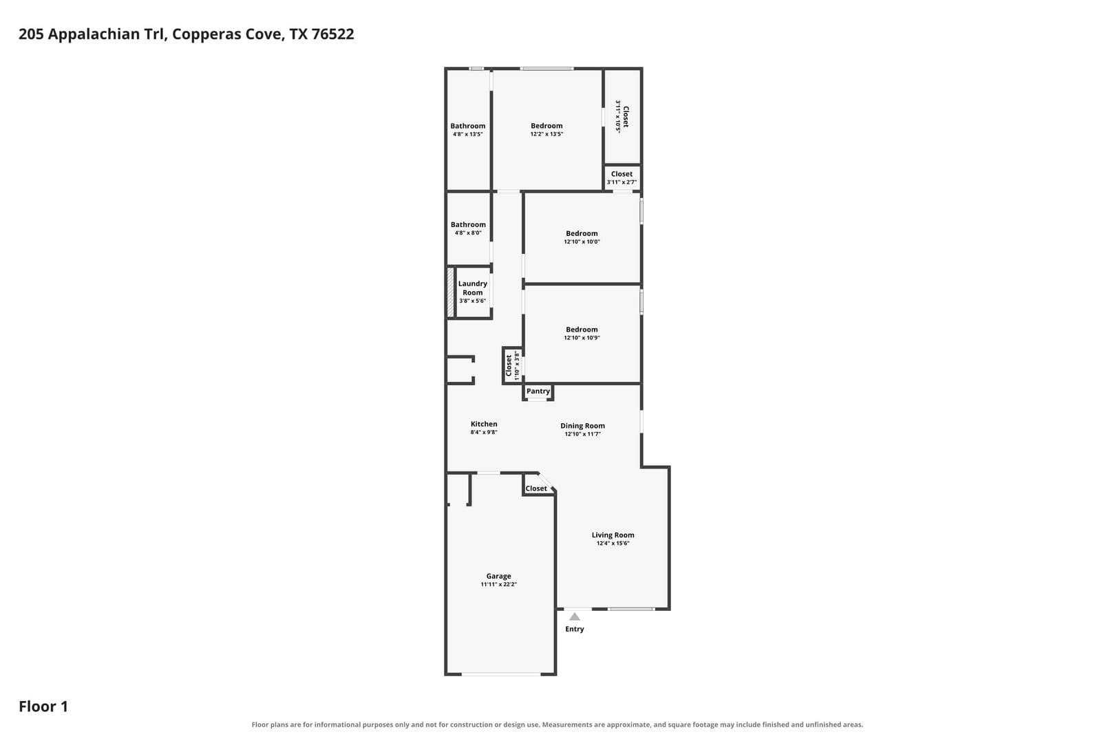 Copperas Cove Apartment: 205 Appalachian Trail