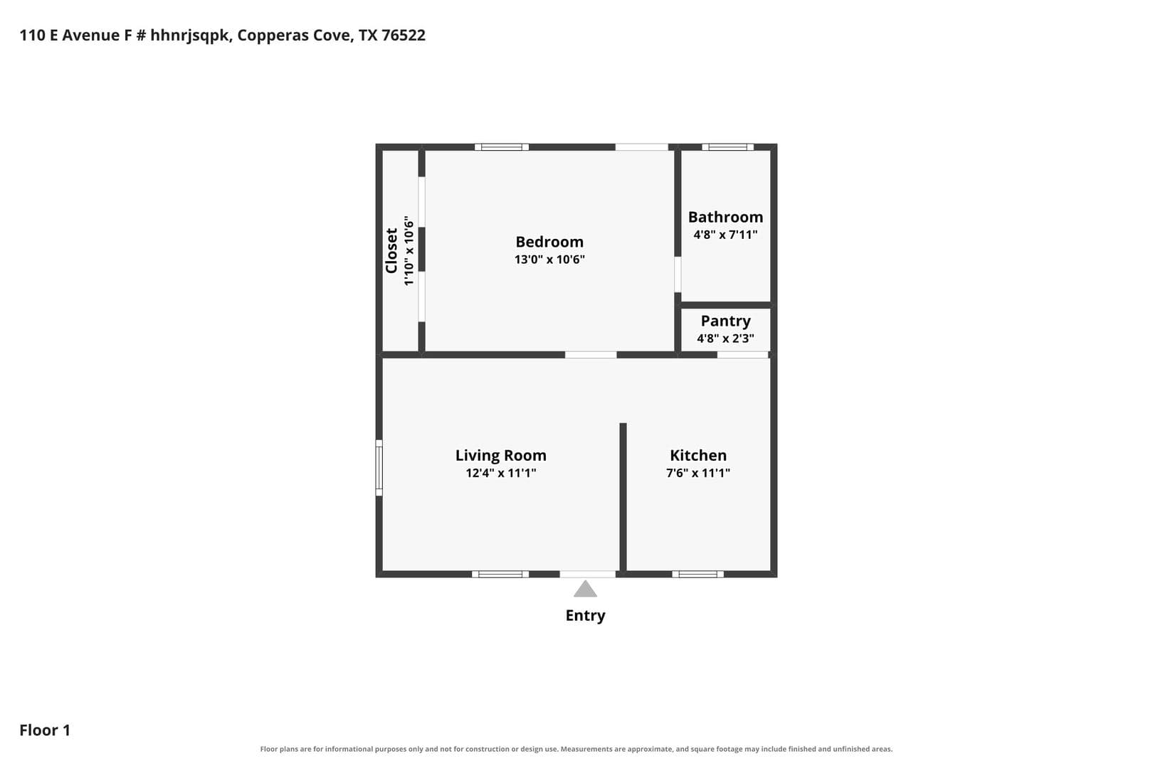 Copperas Cove Apartment: 110 E Ave F