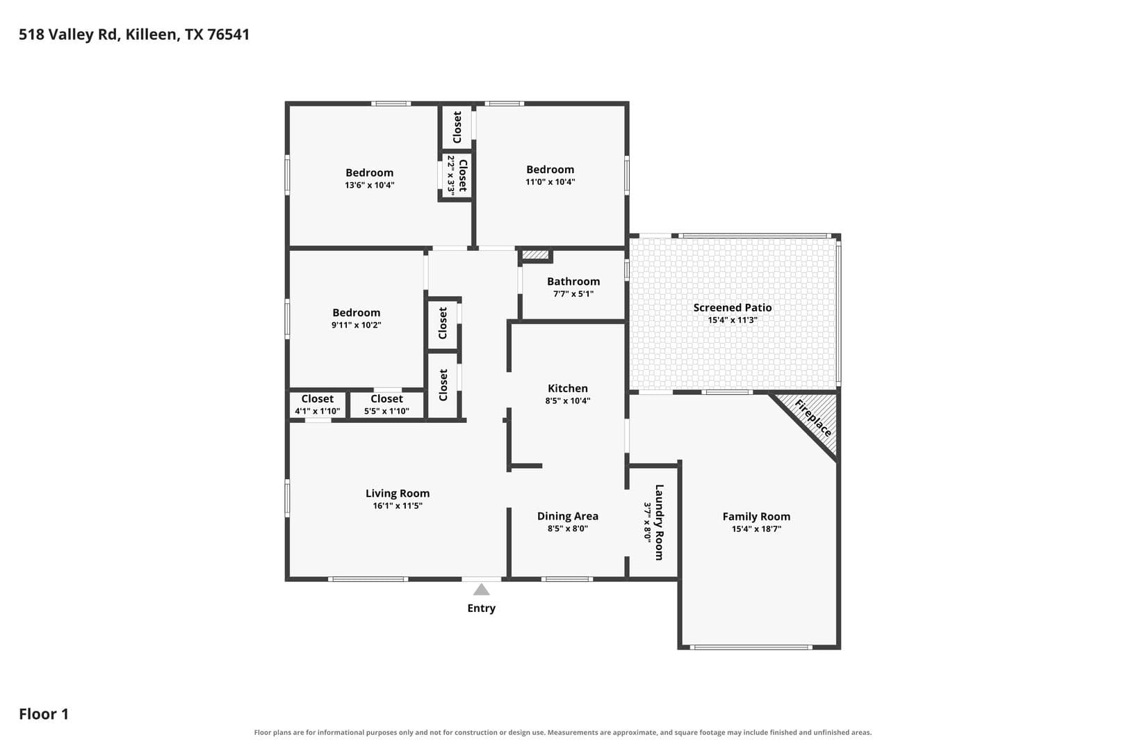 Killeen House: 518 Valley Rd