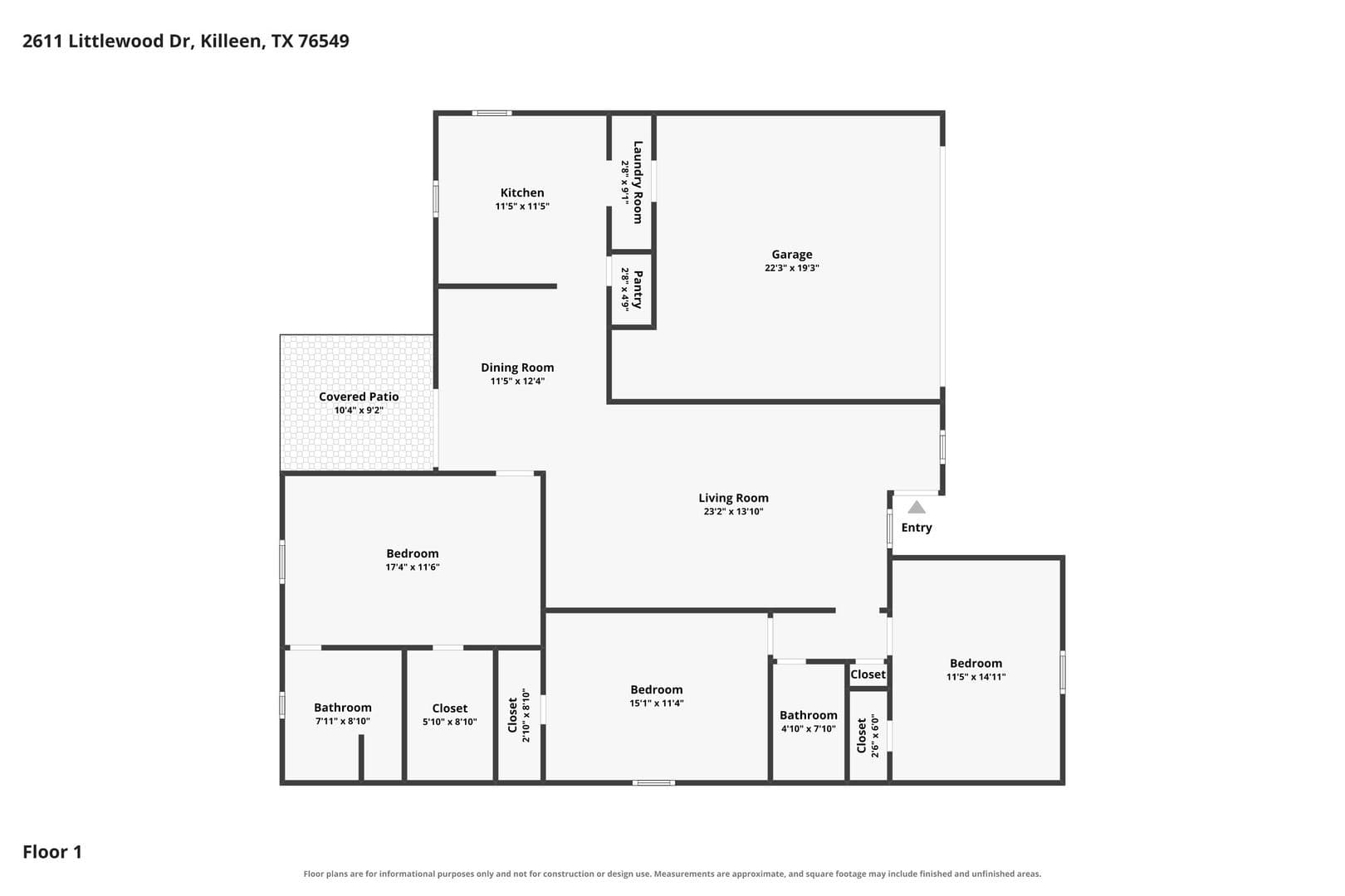 Killeen House: 2611 Littlewood Dr.