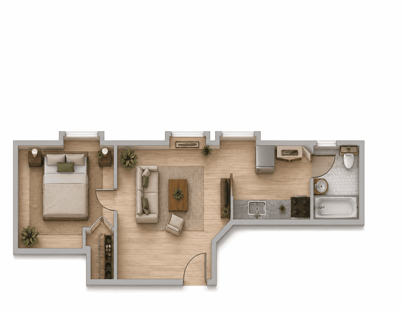 Portland Apartment: 1117 SW Alder St.