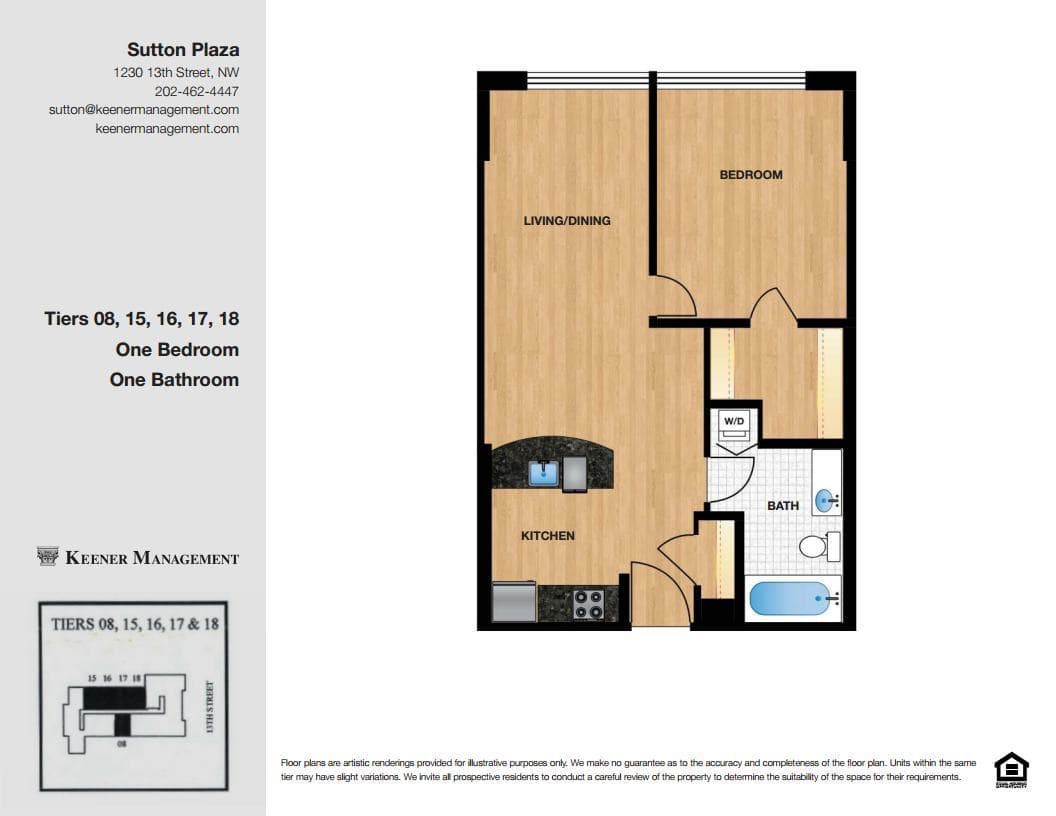 Washington Apartment: 1230 13th Street, NW