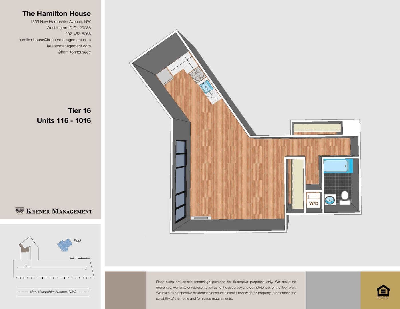 Washington Apartment: 1255 New Hampshire Avenue
