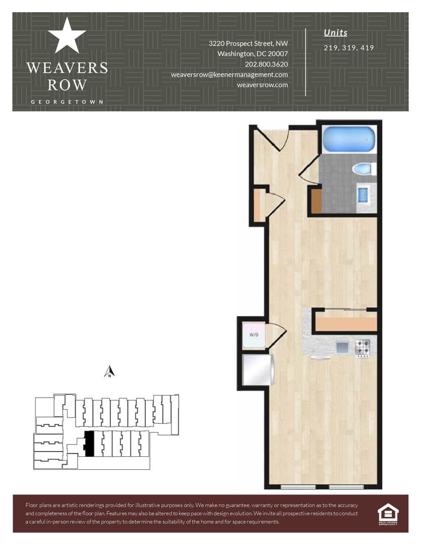 Washington Apartment: 3220 Prospect Street, NW