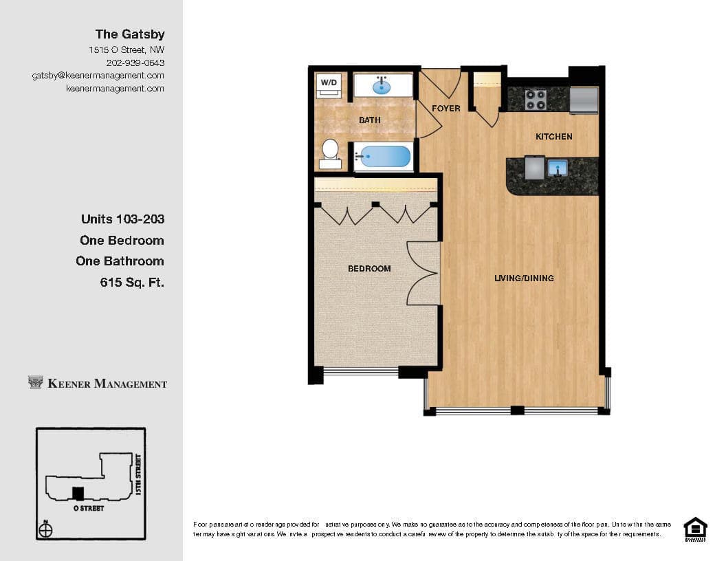 Washington Apartment: 1515 O Street, NW
