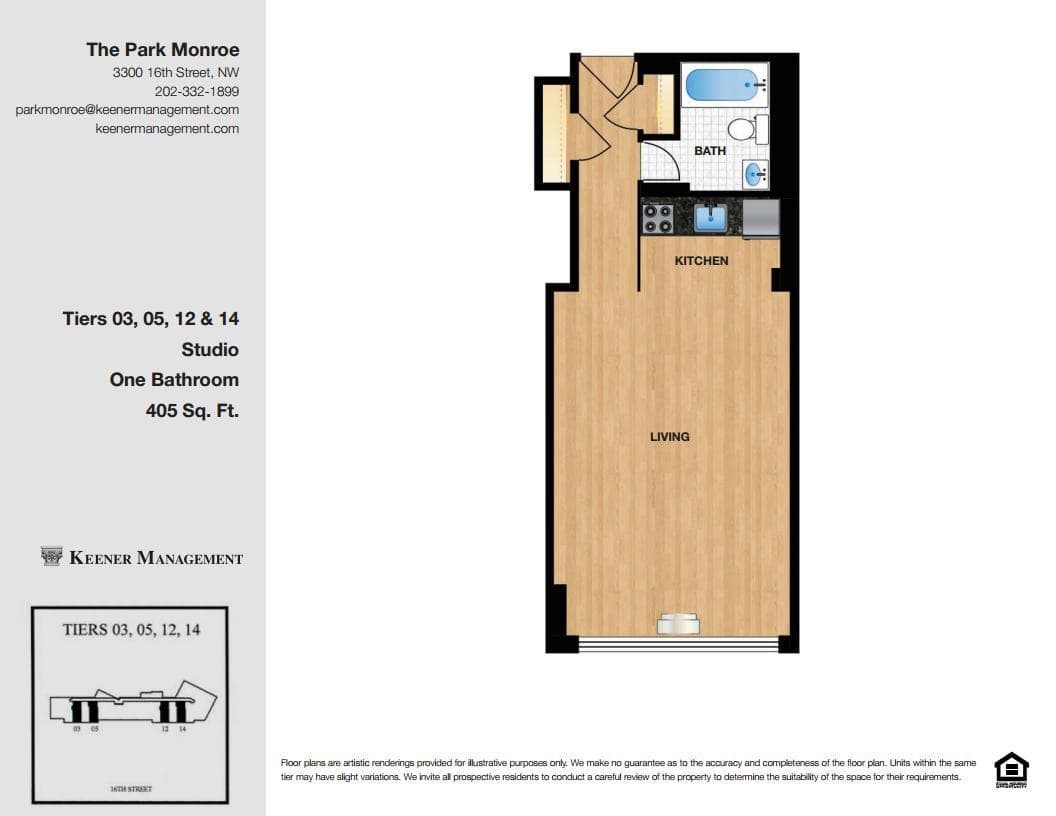 Washington Apartment: 3300 16th Street, NW