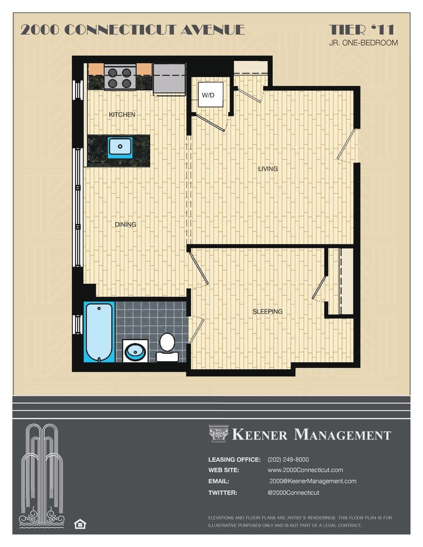 Washington Apartment: 2000 Connecticut Avenue, NW