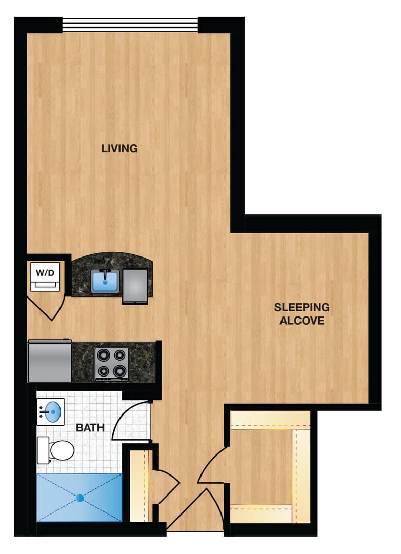 Washington Apartment: 1112 M Street, NW