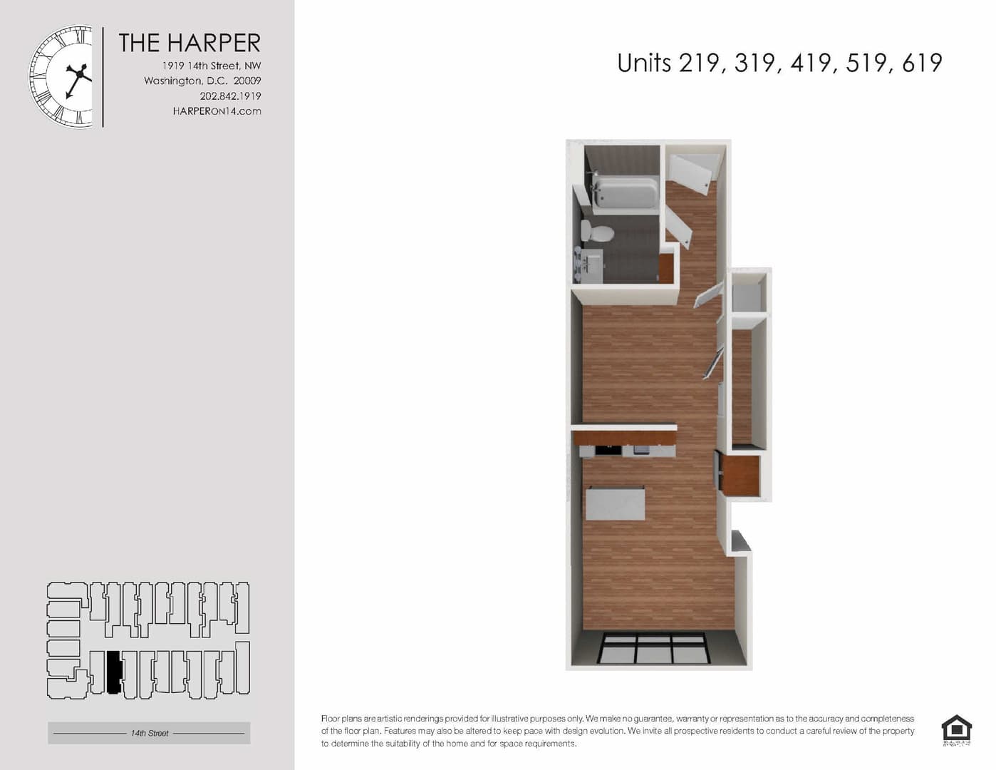 Washington Apartment: 1919 14th Street, NW