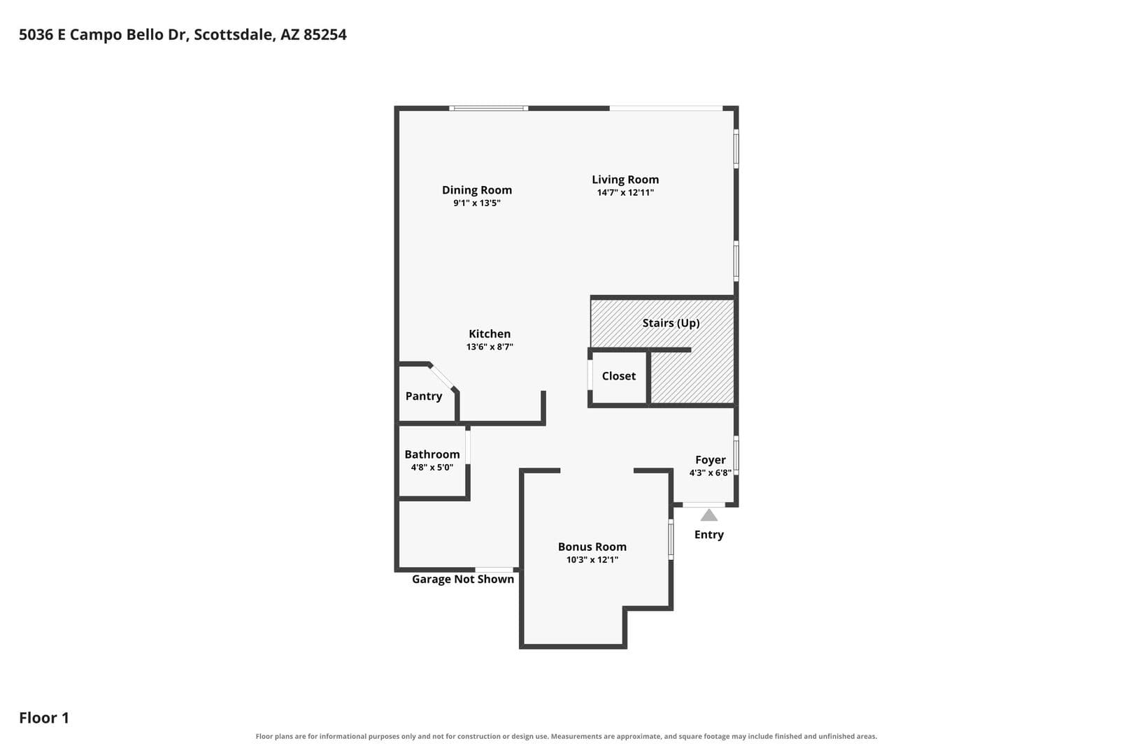 Scottsdale House: 5036 E Campo Bello Dr