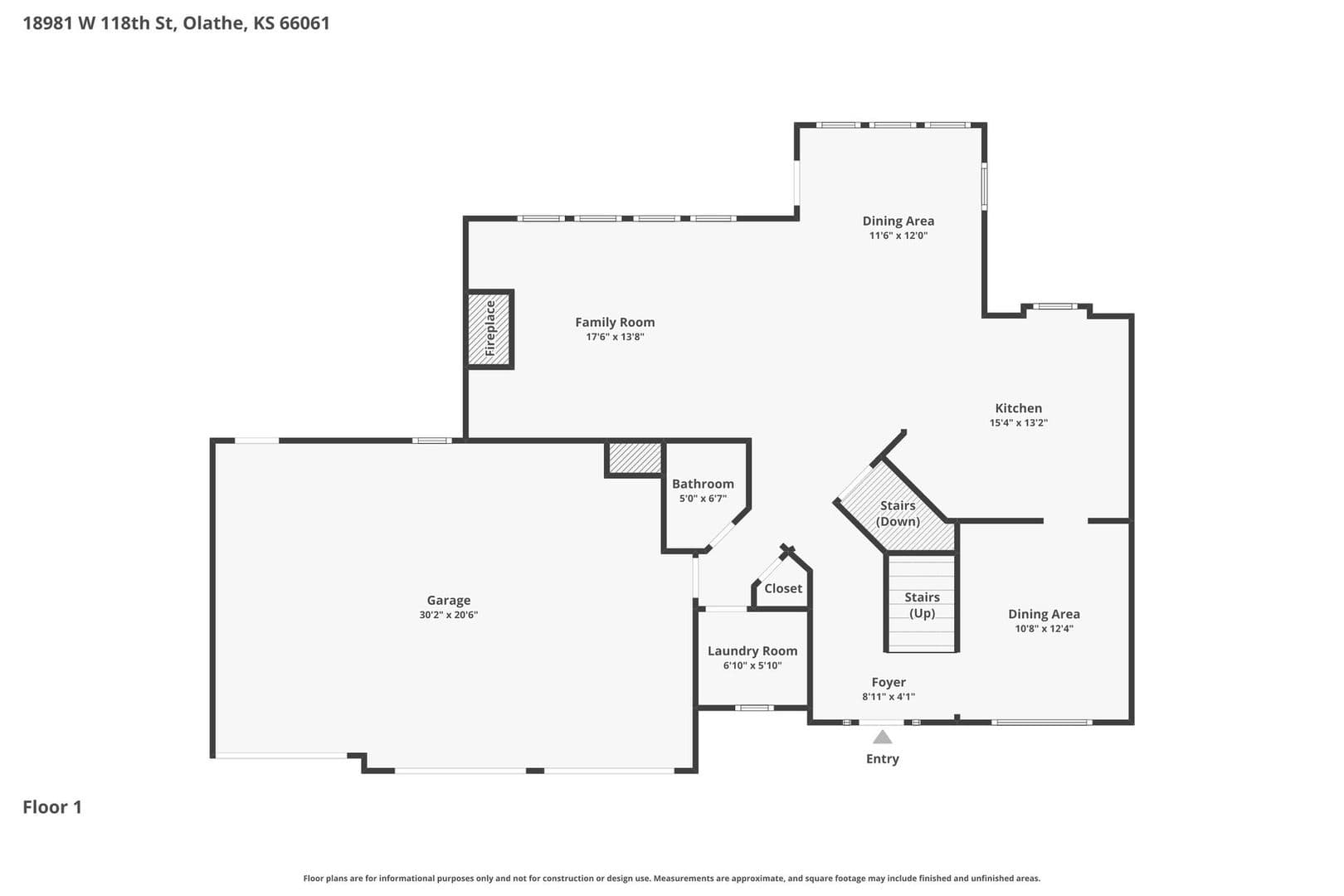Olathe House: 18981 W 118th Street