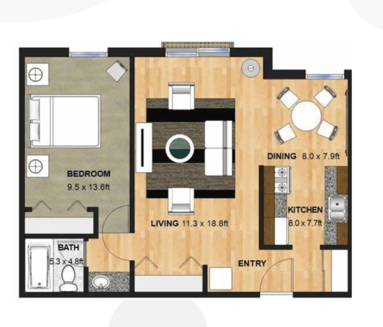 Crystal Apartment: 2701 Brunswick Ave N